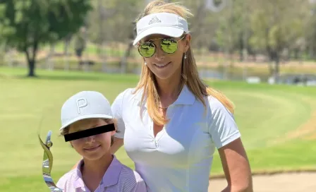 Hijo de Inés Sainz ganó torneo de golf