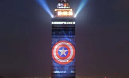 CDMX: ¿Por qué se proyectó el escudo del Capitán América en la Torre Latino?