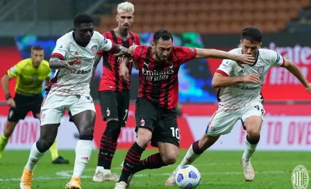 Milán no pasó del empate contra Cagliari y complica su pase a la Champions League