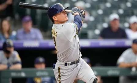 Luis Urías: El mexicano anotó en tres ocasiones en el triunfo de Brewers ante Rockies