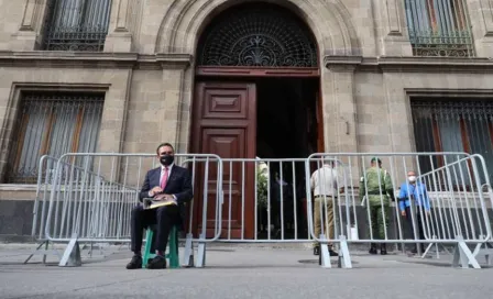 Silvano Aureoles visitó Palacio Nacional para denunciar 'narcoelección', AMLO no lo recibió