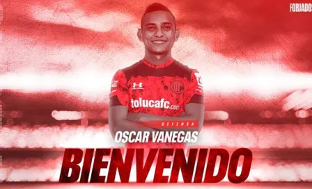 Toluca: Óscar Vanegas, nuevo refuerzo de los Diablos Rojos rumbo al Apertura 2021