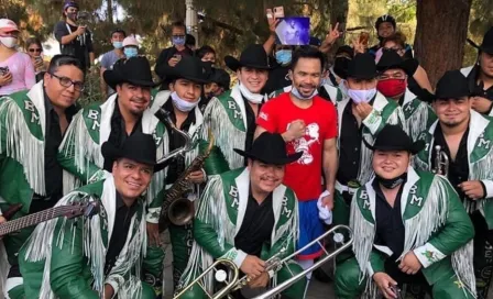 Manny Pacquiao entrenó al ritmo de 'La Original Banda Maguey'