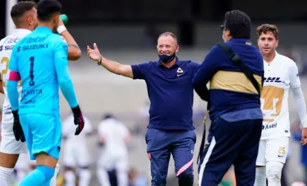 Pumas: Lillini celebró eufóricamente el gol del triunfo ante Juárez