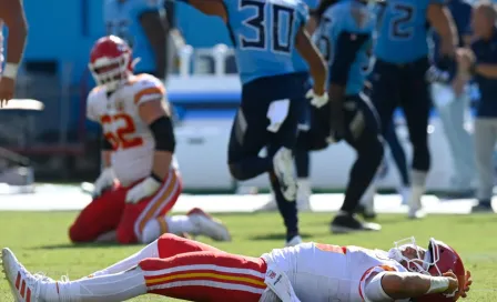 Patrick Mahomes sufrió brutal impacto en la cabeza en derrota de los Chiefs ante Titans