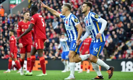 Liverpool: Fue sorprendido por el Brighton y vio remontada ventaja de dos goles