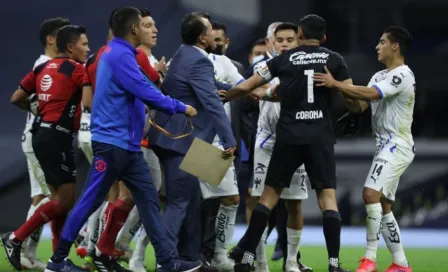 Cruz Azul vs Monterrey: Primer tiempo finalizó con conato de bronca