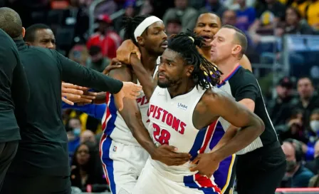 NBA: LeBron James e Isaiah Stewart protagonizaron pelea en el Lakers vs Pistons