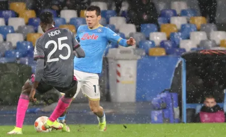 Chucky Lozano se reincorporó a los entrenamientos del Napoli tras aparatosa lesión 