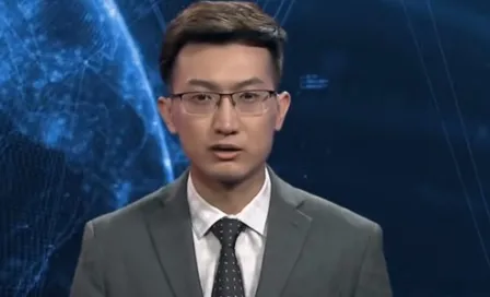 China debutó a robot como conductor de noticiario