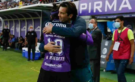 Mazatlán: Benedetti, con frío abrazo en reencuentro con Santiago Solari