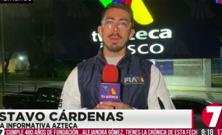 Reportero confundió TV Azteca con Televisa en vivo; lo comparan con Pedro Sola