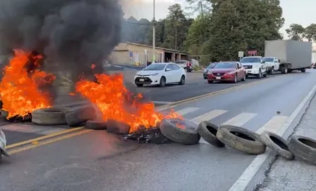 México-Cuernavaca: Hubo bloqueo en la carretera federal por conflicto entre pobladores