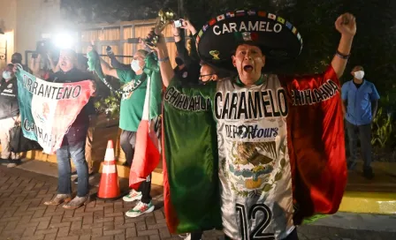 Afición mexicana recibió con ánimo al Tricolor en Honduras: ‘¡Nos vamos al Mundial!’