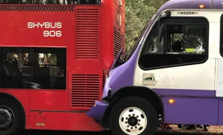 Metrobús: Choque entre una unidad y un camión de pasajeros dejó 41 heridos, dos de gravedad