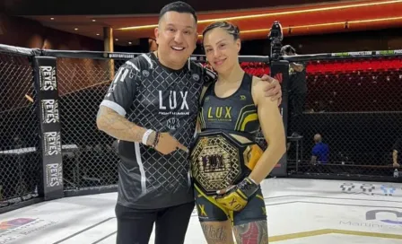 MMA: Victoria Alba se convirtió en la primera campeona Mosca de LUX Fight League