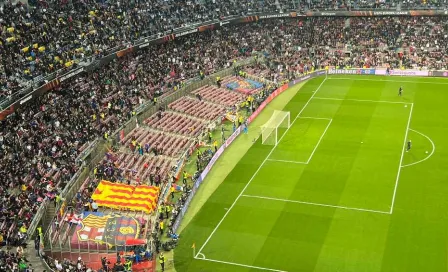 Barcelona: Grada de animación 'abandonó' el Camp Nou al medio tiempo vs Eintracht Frankfurt