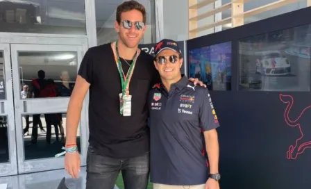 Checo Pérez: Juan Martín del Potro posó junto al mexicano en el GP de Miami