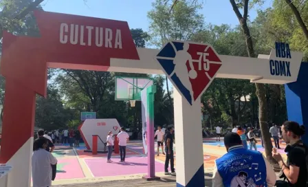 CDMX inauguró canchas remodeladas en el Parque Arboledas con temática de NBA