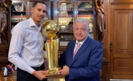 AMLO: Se reunió con Juan Toscano tras el campeonato con Golden State Warriors