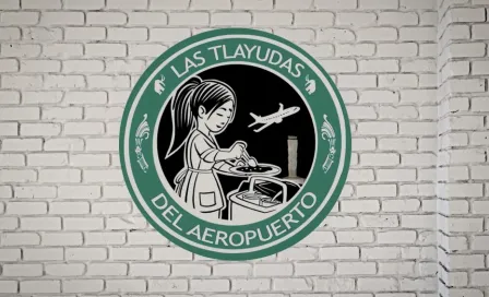 Nuevo logo de “Las Tlayudas del Aeropuerto” que una persona busca registrar ante el IMPI