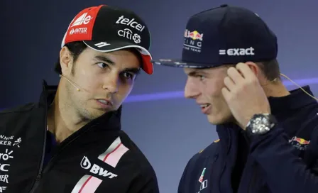 Video: Checo Pérez y Max Verstappen se imitaron en divertida dinámica