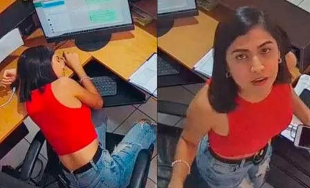 Video: Joven se hace viral por dormir, cantar y ver telenovelas en el trabajo