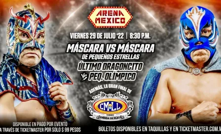 CMLL: Pequeño Olímpico y Último Dragoncito se jugarán la máscara este viernes