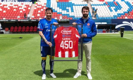 Liga MX: Atlético San Luis organizó emotivo homenaje a Rubens Sambueza por sus 450 partidos 