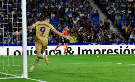 Lewandowski le dedicó su primer gol con el Barcelona a su padre