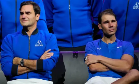 Rafa Nadal rompió en llanto durante la despedida de su amigo y rival Roger Federer