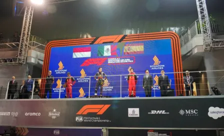 Checo Pérez: Transmisión española criticó duración del Himno Nacional Mexicano