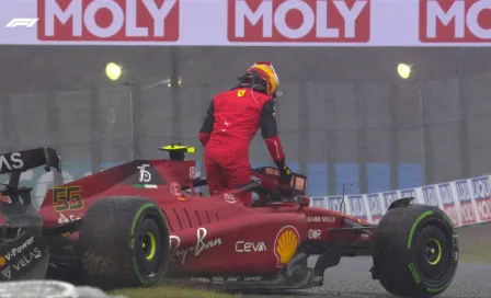 GP de Japón: Carlos Sainz se estrelló y quedó fuera de la carrera