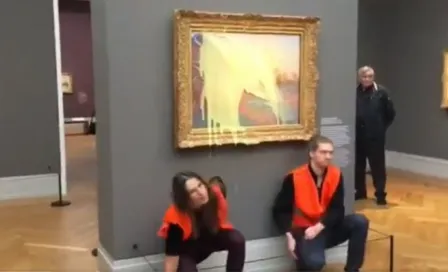 Activistas ecológicos aventaron puré de papa a cuadro de Monet en Alemania