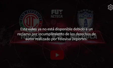 Toluca vs Pachuca: Televisa 'tumbó' transmisión de TV Azteca en Final de Ida