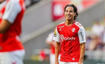 Diego Lainez estuvo ausente con el Braga debido a problemas estomacales 