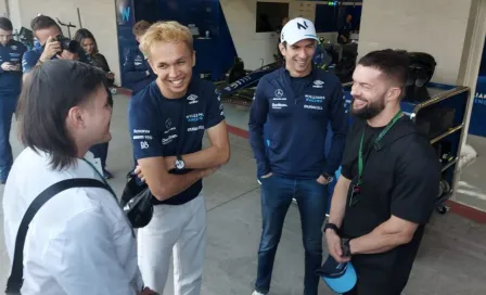 GP de México: Dominik Mysterio y Finn Balor conocieron a Alex Albon y Nicholas Latifi de Williams