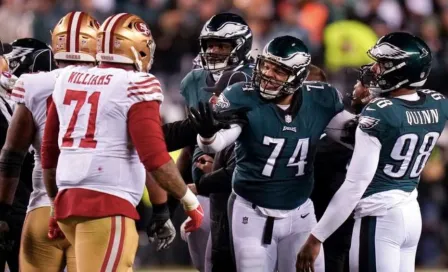 Jugadores de 49ers y Philadelphia se pelearon durante la Final de la NFC