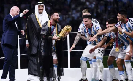 Selección de Argentina presumió nuevo vestidor alusivo a su campeonato del mundo en Qatar 2022