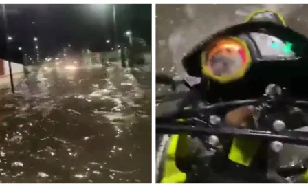 Motociclista graba video antes de morir en pleno diluvio 'apocalíptico' en el Edomex