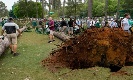 Árbol cae durante el Masters de Augusta de golf y genera caos entre jugadores y asistentes