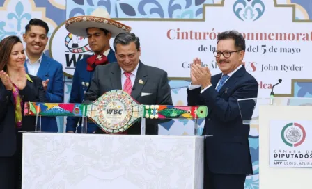 Canelo vs Ryder: Listo el cinturón CMB Puebla-Jalisco que se llevará el ganador 