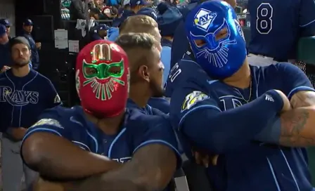 El Randy Arozarena más mexicano celebra cuadrangular de Isaac Paredes al estilo Lucha Libre