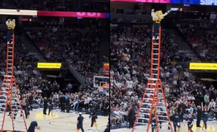 ¡Espectacular! Mascota de los Nuggets de la NBA se luce con impresionante canasta