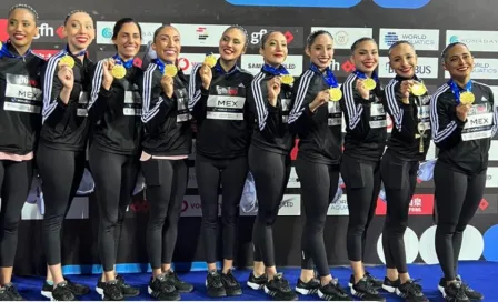 Equipo Mexicano de Natación Artística subió al podio con un histórico primer lugar en el Mundial 