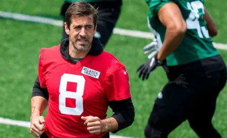 Aaron Rodgers se lesionó en práctica con los New York Jets