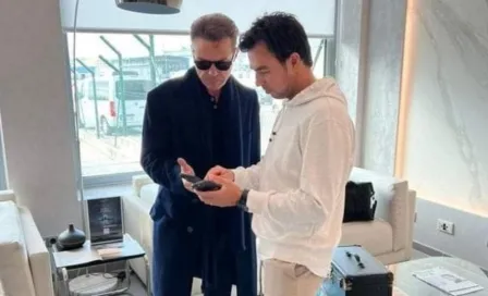 'Checo' Pérez: Luis Miguel visitó al piloto mexicano en Madrid este fin de semana