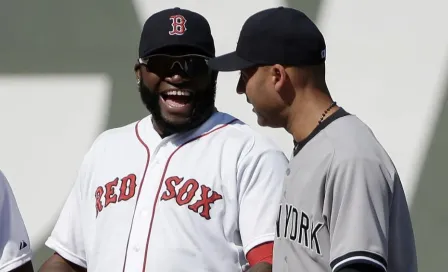 David Ortiz le regaló una remera de los Red Sox a Derek Jeter