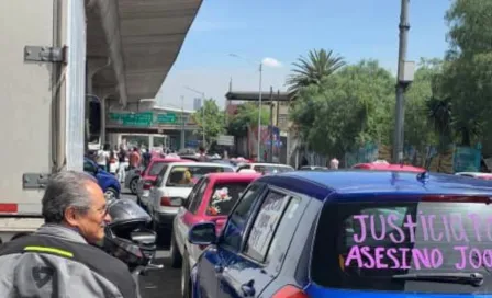 Bloquean salida a autopista México-Cuernavaca por manifestación