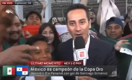 Aficionado mexicano se le 'olvida' el español en entrevista tras el título del Tri en Copa Oro